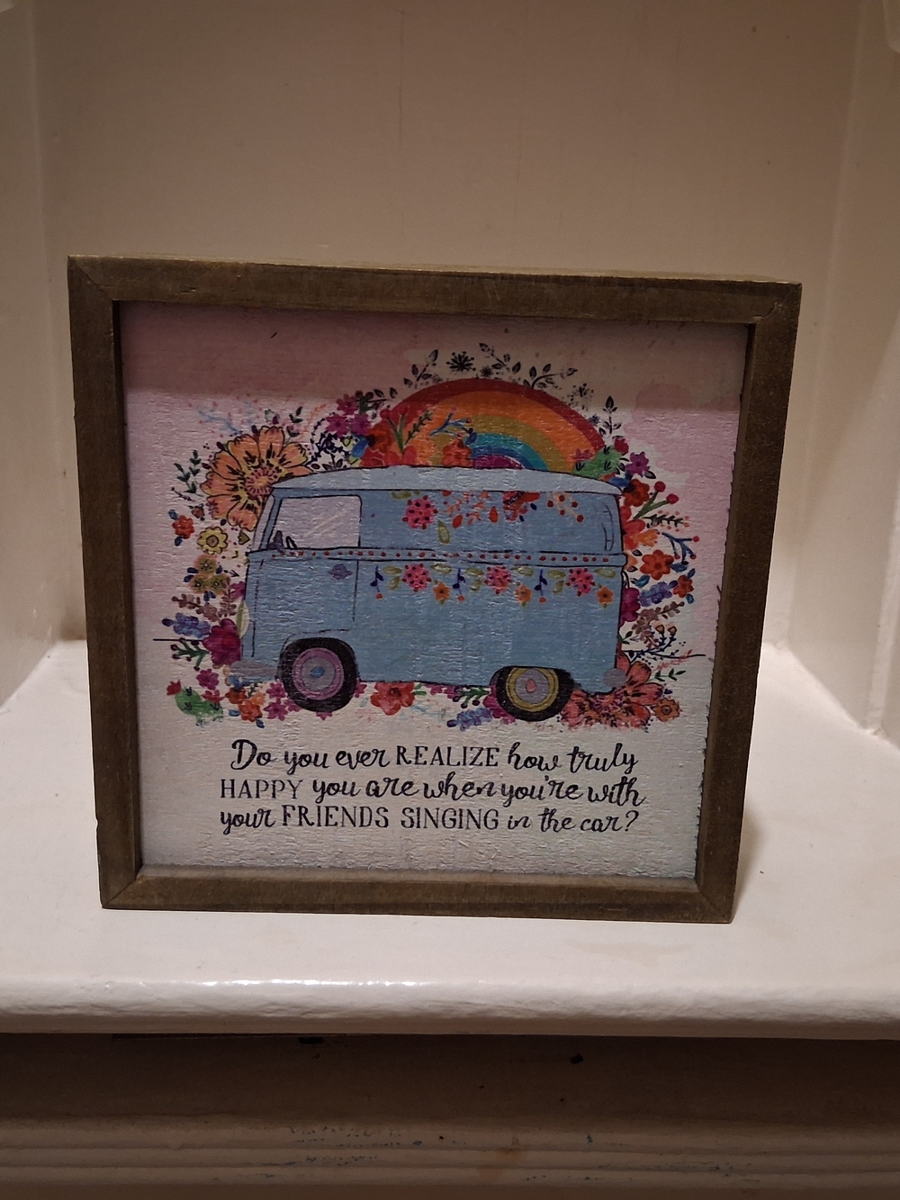 Natural Life Wooden Boho Block Sign